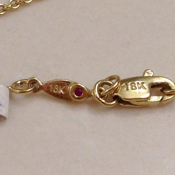 NWT Roberto Coin Ipanema Green Amethyst Prasiolite 18 kt Yellow Gold Necklace - Picture 2 of 7